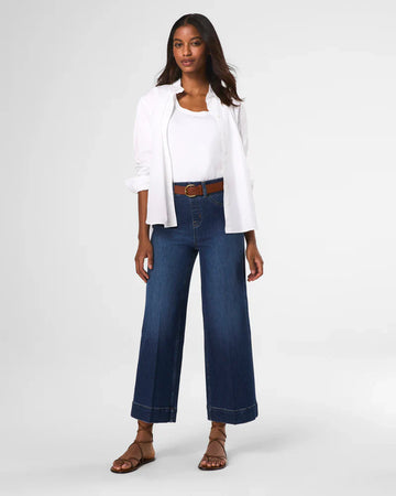 SPANXshape Cropped Wide Leg Jeans