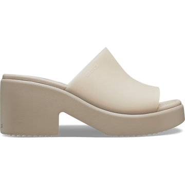 Crocs Womens Brooklyn High Shine Slide Heel Wedge Sandals