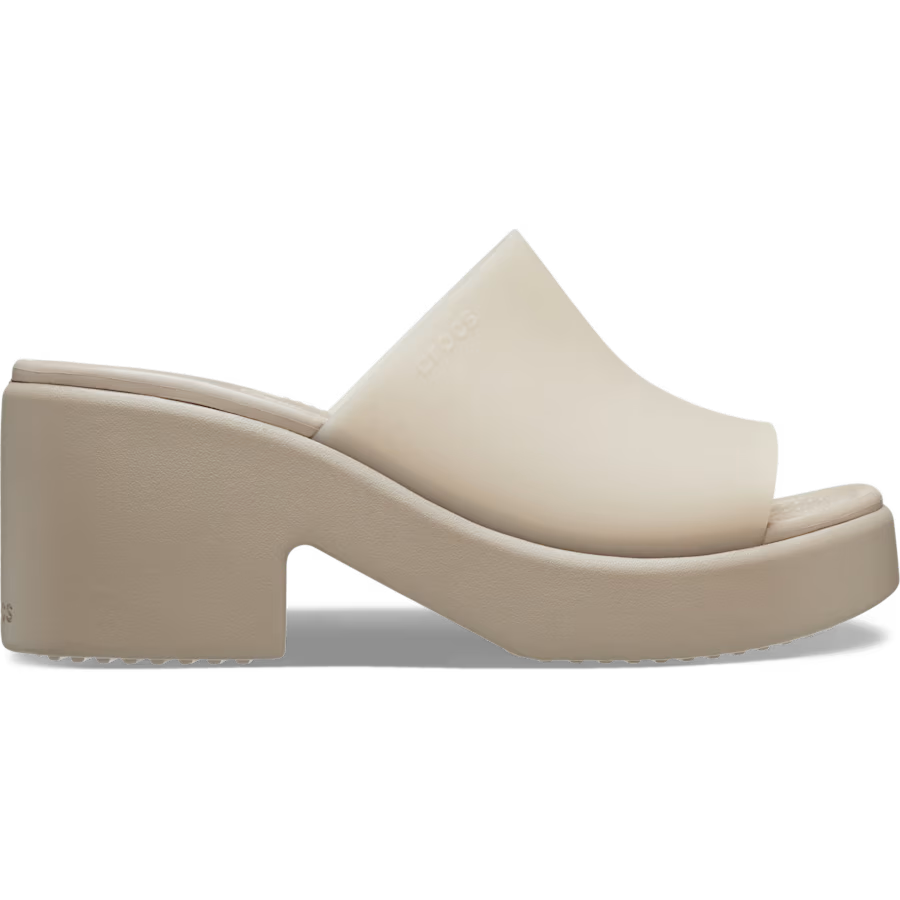 Crocs Womens Brooklyn High Shine Slide Heel Wedge Sandals
