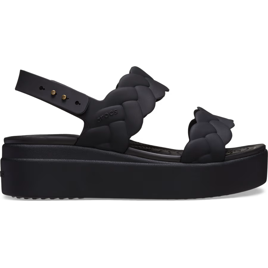 Crocs Women's Brooklyn Woven Low Wedge Sandals
