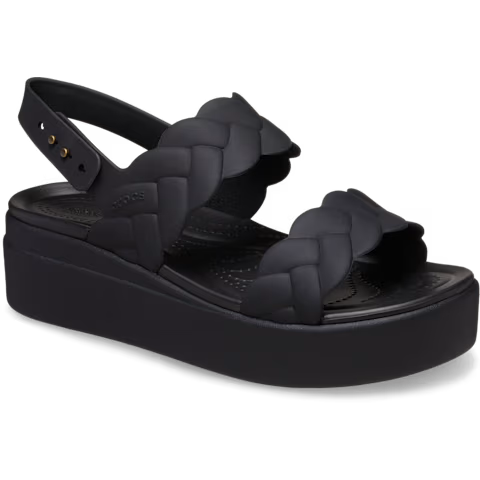 Crocs Women's Brooklyn Woven Low Wedge Sandals