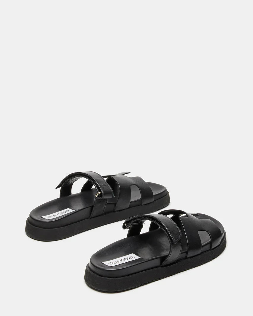 Steve Madden MAYVEN BLACK LEATHER Sandals